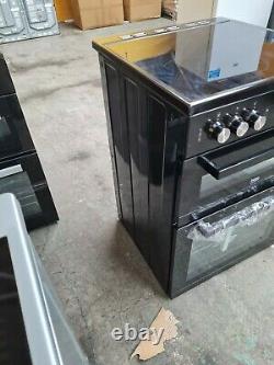 Beko XDC653K Black Electric Cooker Double Oven Ceramic Hobs 60cm XDC653 PEC