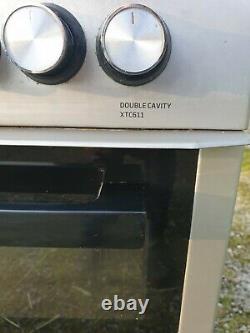 Beko XTC611 60cm Electric Cooker Double Cavity ceramic hob grill Silver