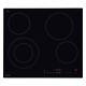 Belling Ch602t 60cm Built-in Electric 4 Ring Ceramic Hob Touch Control Black