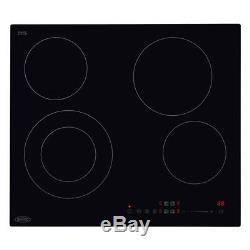 Belling CH602T 60cm Built-in Electric 4 Ring Ceramic Hob Touch Control Black