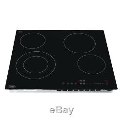 Belling CH602T 60cm Built-in Electric 4 Ring Ceramic Hob Touch Control Black
