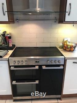 Belling Electric Range Cooker with Ceramic Hob Stainless Steel 90cm