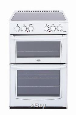 Belling Enfield 55cm wide Electric Cooker, Double Ovens, Grill, Ceramic Hob