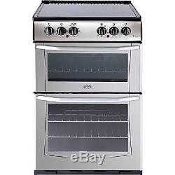 Belling Enfield E552 AA 55cm Electric Ceramic Hob Double Oven Cooker Silver New