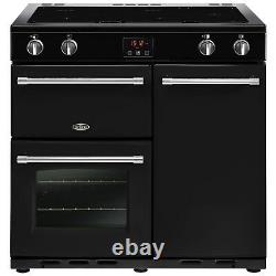 Belling Farmhouse 90Ei 90cm Electric Range Cooker With Induction Hob Black