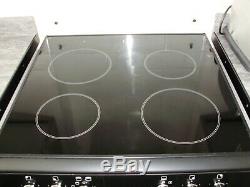 Belling Free-standing Electric Cooker, black and brushed chrome, ceramic hob