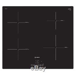 Bosch HBN331E4B Oven, PUE611BF1B Plug-in Induction Hob & Pan Set Pack
