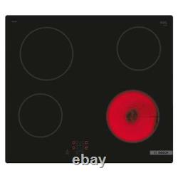 Bosch Hob PKE61RAA8B Graded 60cm Black Glass 4 Zone Ceramic (B-50614)