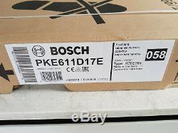 Bosch PKE611D17E Serie 4 59cm 4 Burners Ceramic Hob Electronic Display Touch