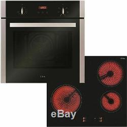Brand New CDA CBC203SS Ceramic Hob And Four Function Single Fan Oven Pack