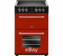 Brand new Belling Farmhouse 60E Electric Cooker Oven with Ceramic Hob Red