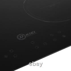 Built-In Electric Ceramic Hob 60cm Touch Control Kitchen Cooker 4 Zones Black