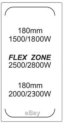 Built-In Induction Electric Hob 2 Boost Zone FLEX Grill Plate LED Scraper 3500W