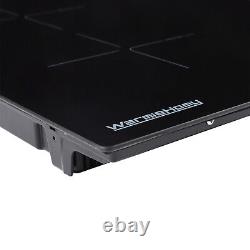 Built-in 4 Zone Induction Hob in Black 60cm Touch Control With Timer Child Lock