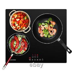 CIARRA 6100W Built-in Induction Hob 59cm 3 Zone Touch Control Electric Cooktop