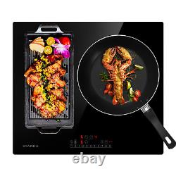 CIARRA 6500W Built-in Induction Hob Electric 3 Zones Flexzone 59cm Touch Control