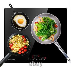 CIARRA Electric Built-in Induction Hob 3 Zones Boosts 59cm Touch Control Black