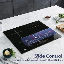 CIARRA Induction Hob 4 Zones, Power Booster, Touch Control, 9 Levels, Child Lo