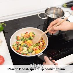 COVERCOOK 60cm Induction Hob, Built in Cooktop Electric Hob 4 Zones with 2 Flex