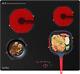 Covercook Electric Ceramic Hobs 60cm Cooktop, Built In Hot Plate Black Glass Co