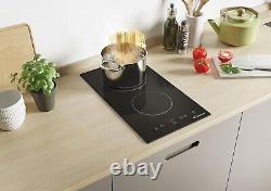 Candy CDHC30 30cm 2 Zone Ceramic Hob LED, Touch Controls, Timer