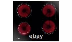 Candy CH64BVT 60cm Ceramic Hob LED, Touch Controls, Timers & Bridging Zone