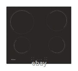 Candy CH64CCB 59cm 4 Burners Ceramic Hob with Touch Control Black