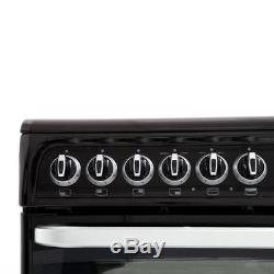 Cannon CH60EKKS 60cm Electric Cooker with Double Ovens & Ceramic Hob Black