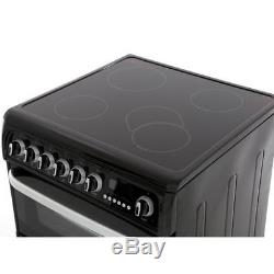 Cannon CH60EKKS 60cm Electric Cooker with Double Ovens & Ceramic Hob Black