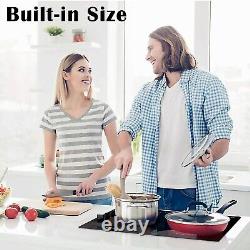 Ceramic Hob, Built-In 4 Burners Electric Hob 60Cm Ceramic Cooker with Electronic