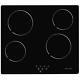 Ceramic Hob, Built-in 4 Zone Electric 60cm Black Glass Touch Panel Cooker