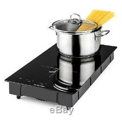 Ceramic Hob Hot Plate Induction Portable Table Top Double Glass Touch 3100W Cook