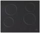 Cooke And Lewis Clcer60a 4 Zone Electric Ceramic Hob Black 21506