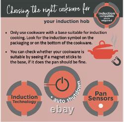 Cookology 60cm 4 Zone Built-in Touch Control Induction Hob in Black(CIH602/1)