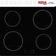 Cookology 60cm 4 Zone Built-intouch Control Induction Hob In Black
