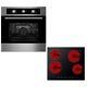 Cookology 60cm Built-in Electric Fan Oven & Touch Control Ceramic Hob Pack