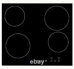 Cookology 60cm Ceramic Hob in Black, Built-in worktop & Touch Controls (TCH601)