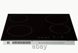 Cookology 60cm Ceramic Hob in Black, Built-in worktop & Touch Controls (TCH601)