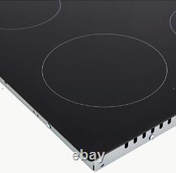 Cookology 60cm Ceramic Hob in Black Knob Controls 4 Cooking Zones (CEK601)