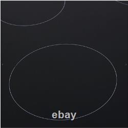 Cookology 60cm Ceramic Hob in Black Knob Controls 4 Cooking Zones (CEK601)