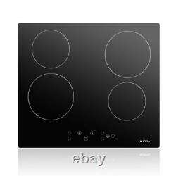 Cookology 60cm Electric Ceramic Hob in Black, &Touch Controls AUCMA