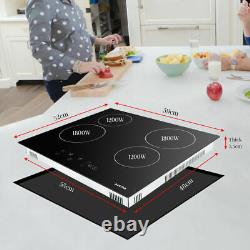 Cookology 60cm Electric Ceramic Hob in Black, &Touch Controls AUCMA