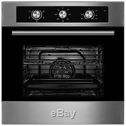 Cookology 60cm Electric Fan Oven, Touch Control Ceramic Hob & Angled Hood Pack
