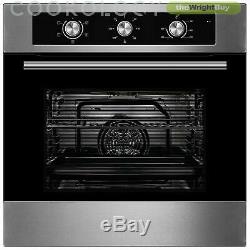 Cookology 60cm Electric Fan Oven, Touch Control Ceramic Hob & Linear Hood Pack