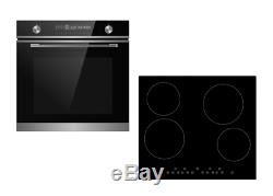 Cookology 72L Built-in Touch & Dial Electric Oven & 60cm Ceramic Hob Pack