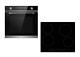Cookology 72l Built-in Touch & Dial Electric Oven & 60cm Ceramic Hob Pack