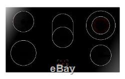 Cookology 90cm Ceramic Hob CET900 Black Glass Electric Cooktop, Touch Controls