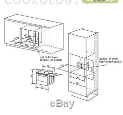 Cookology Black Fan Oven, Electric Touch Ceramic Hob & Visor Cooker Hood Pack