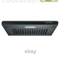Cookology Black Single Electric Fan Oven, 60cm Induction Hob & Visor Hood Pack