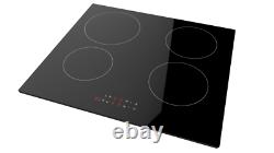Cookology Black Single Electric Fan Oven & 60cm Touch Control Induction Hob Pack